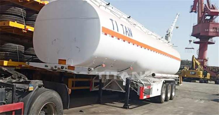 shipment of fuel tanker trailer