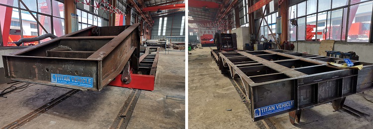 3 Axle 100 Tons Detachable Mining Lowboy Trailer for Sale in Guinea