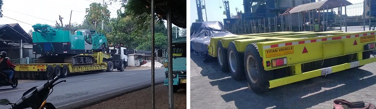 3 Axle 100 Tons Detachable Mining Lowboy Trailer for Sale in Guinea