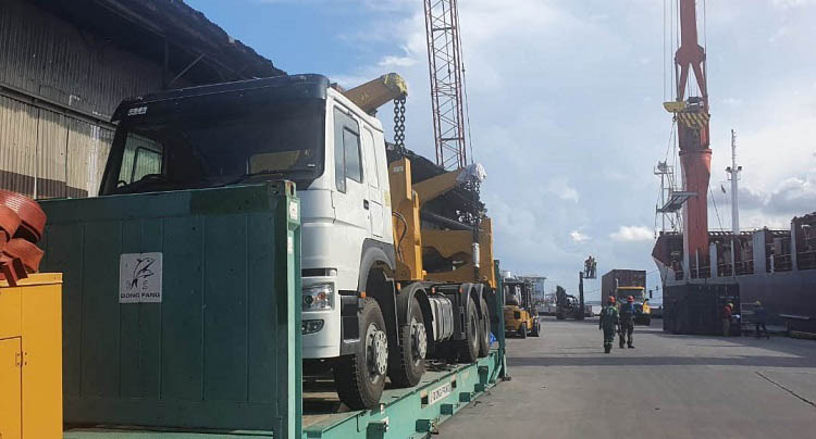 40ft Container Side Loader Trailer for Papua New Guinea