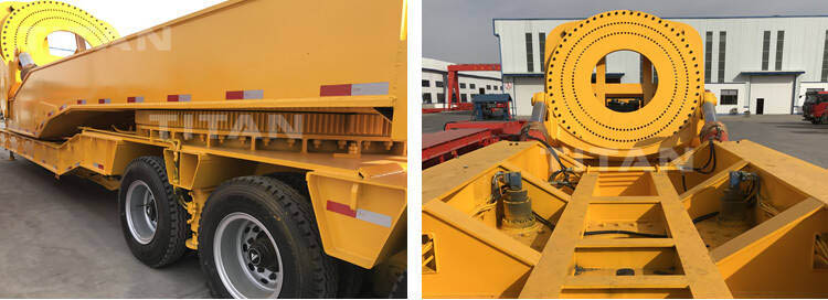 Different types of wind turbine tower transport trailer