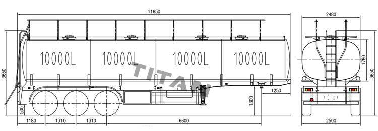 Tri Axle Fuel Tanker Trailer for Sale in Kenya