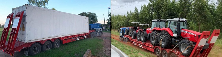 Heavy Haul 120 Ton  Drop Deck Semi Trailer for Sale in Nigeria