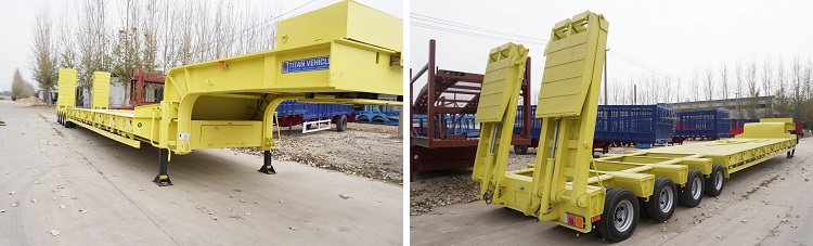 Heavy Haul 120 Ton  Drop Deck Semi Trailer for Sale in Nigeria