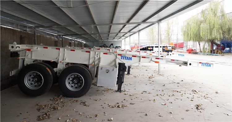 2 Axle 20ft Shipping Container Trailer for Sale 