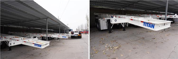 2 Axle 20ft Shipping Container Trailer for Sale 