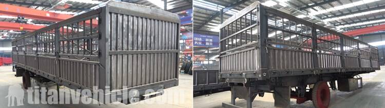 3 Axle Fence Semi Trailer for Sale in Ghana - TITAN Vehicle