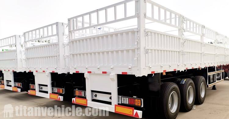 3 Axle Fence Semi Trailer for Sale in Ghana - TITAN Vehicle