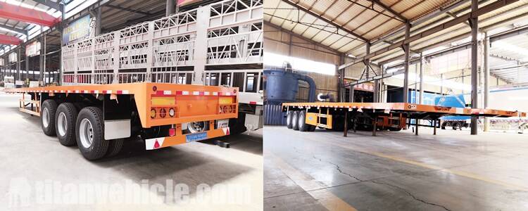 40 Foot Shipping Container Flatbed Semi Trailer for Sale in Guyana