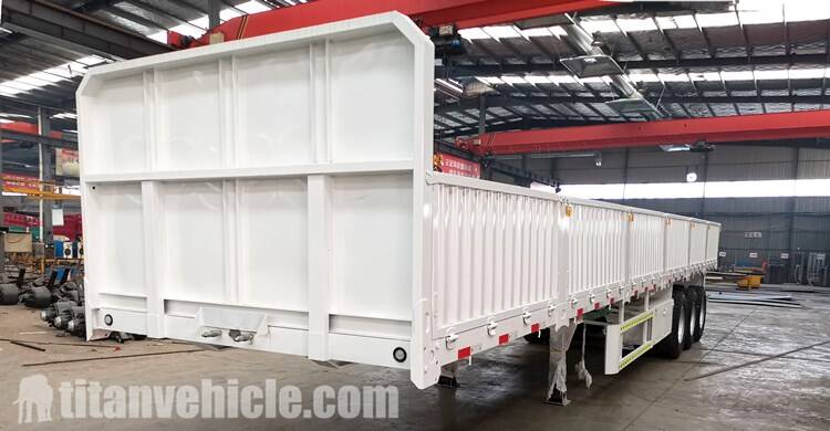 China 3 Axle Side Wall Semi Trailer for Sale in Sudan Port