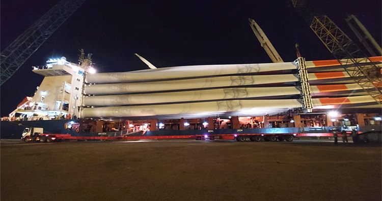 Extendable Wind Blade Trailer for Sale in Vietnam