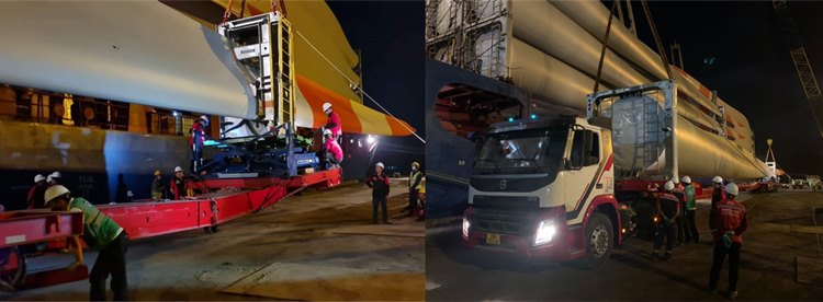 Extendable Wind Blade Trailer for Sale in Vietnam