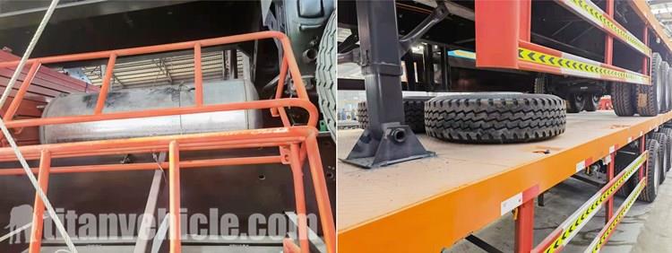 45Ft Flatbed Semi Trailer for Sale in Burundi Gitega