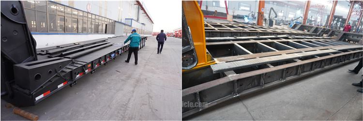 Gooseneck Lowboy Trailer Ready for Shipment to Mozambique