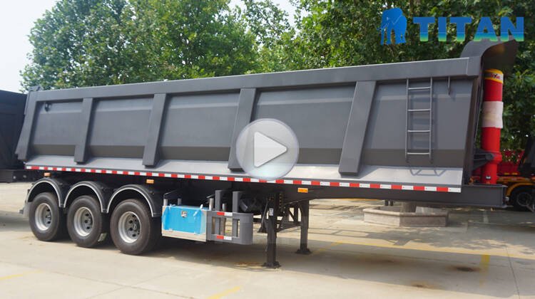 dump semi trailer video