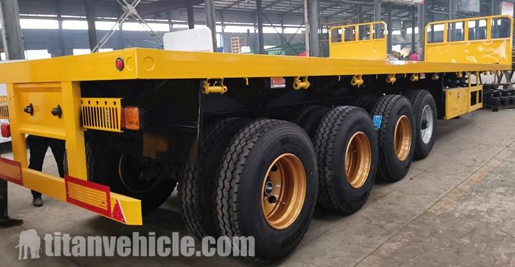 4 Axle Flatbed Trailer with Front Wall for Sale In Zimbabwe Bulawayo