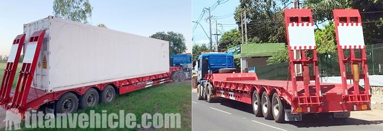 Tri Axle 80 Ton Low Loader Trailer for Sale in Nigeria Lagos - TITAN Vehicle
