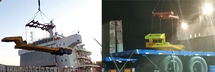 60 Ton 3 Axle Low Deck Gooseneck Trailer will be sent to Ghana Harbour