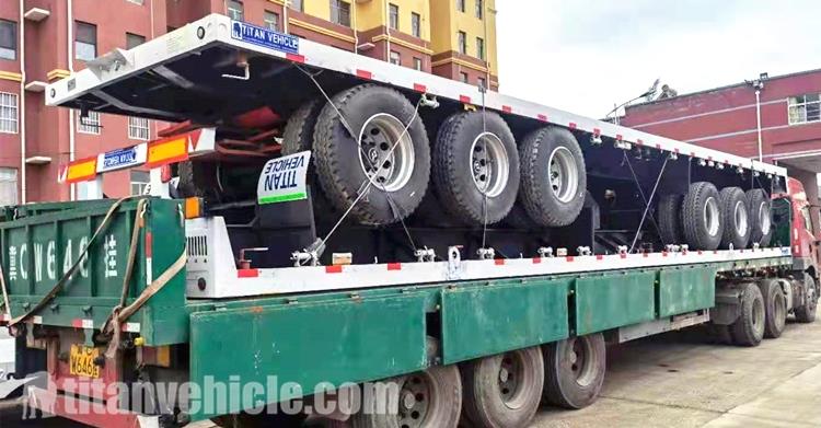 Tri Axle Flat Deck Trailer for Sale in Malawi MWBLZ