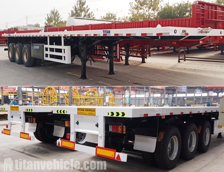 Tri Axle Flat Deck Trailer for Sale in Malawi MWBLZ