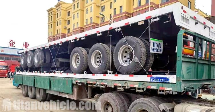 Tri Axle Flat Deck Trailer for Sale in Malawi MWBLZ