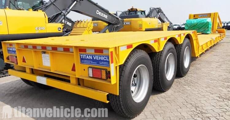 3 Axle Lowboy Gooseneck Trailer for Sale and will be sent to Namibia