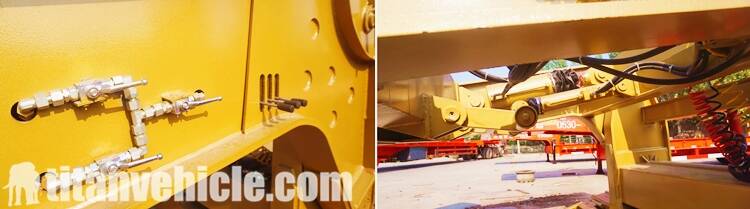 3 Axle Lowboy Gooseneck Trailer for Sale and will be sent to Namibia