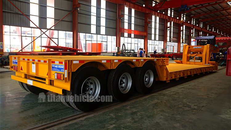 3 Axle Lowboy Gooseneck Trailer for Sale and will be sent to Namibia