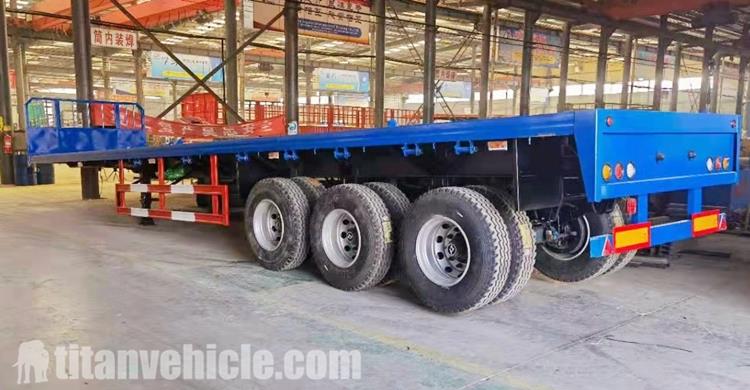 3 Axle Flatbed Trailer with Front Wall for Sale In Nigeria Lagos