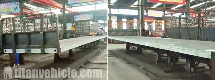 3 Axle Flatbed Trailer with Front Wall for Sale In Nigeria Lagos