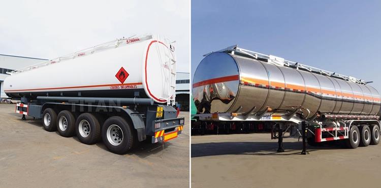 4 Axle Petrol Tanker Trailer for Sale/Stainless Steel Petrol Tanker Trailer