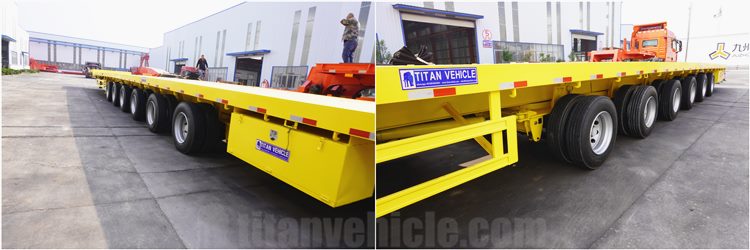 6 Axle 62 Meters Extendable Trailer for Blade will be Sent to Hai Phong Vietnam