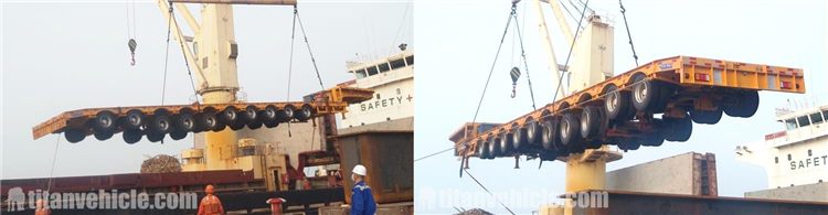 10 Axle Extendable Low Bed Trailer will be Sent to Vietnam