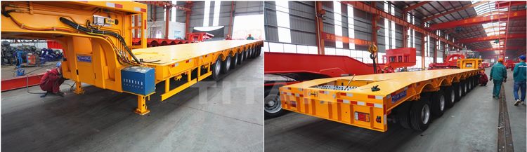 10 Axle Extendable Low Bed Trailer will be Sent to Vietnam