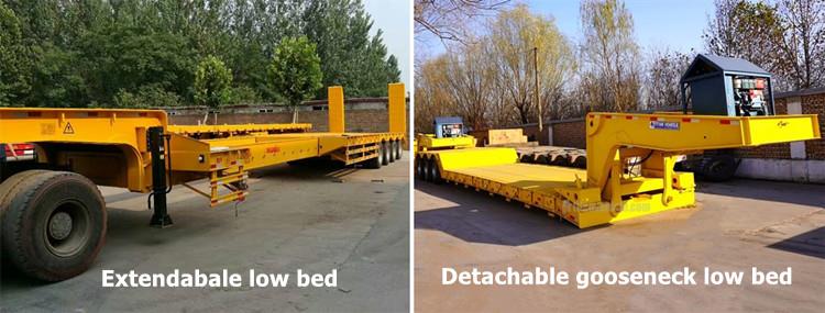 Different Types of Low Bed Truck Trailer Dimensions