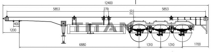 Container Chassis Trailer for Sale - 20ft/40ft Container Chassis Trailer Characteristics
