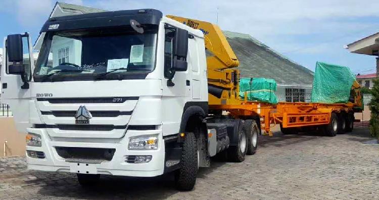 Package of 40/45 Ton Container Side Loader Trailer