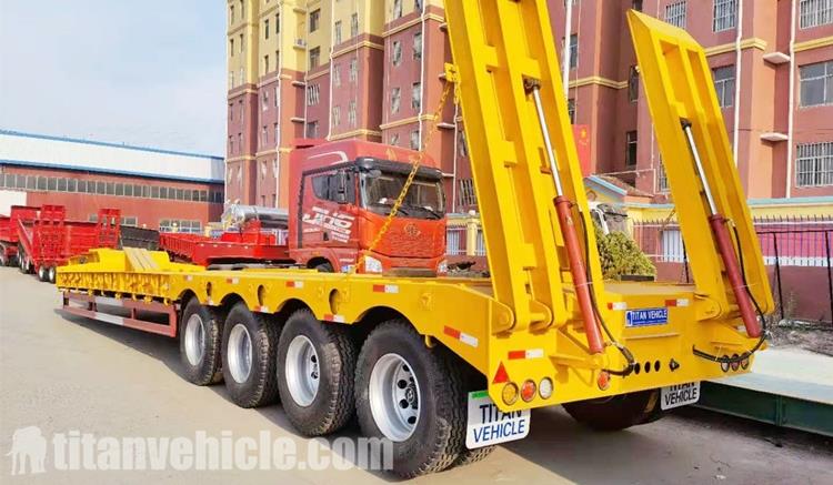 4 Axle 100T Excavator Trailer for Sale in Guyana