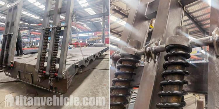 4 Axle 80 Ton Low Bed Truck Trailer for Sale In Chile Valpara&iacute;so