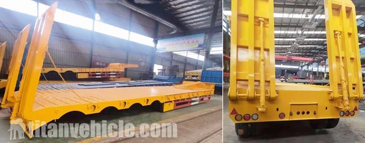 4 Axle 80 Ton Low Bed Truck Trailer for Sale In Chile Valpara&iacute;so