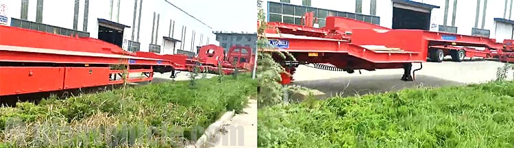 Tri Axle Extendable Trailer for Sale in Vietnam