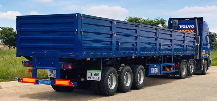 Triaxle Trailer with Side Boards for Sale in Zimbabwe