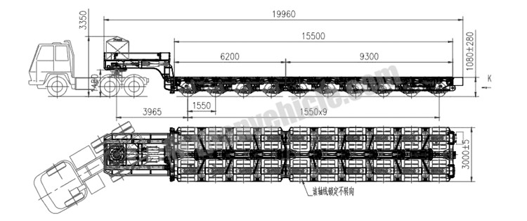 10 Axle Hydraulic Modular Trailer for Sale in Vietnam