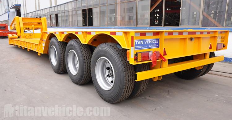 Tri Axle 80 Ton Detach Gooseneck Lowboy Trailer for Sale in Tanzania