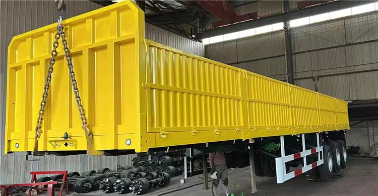 Tri Axle 60 Ton Sidewall Semi Trailer for Sale In Kneya - Bhachu Trailer Prices