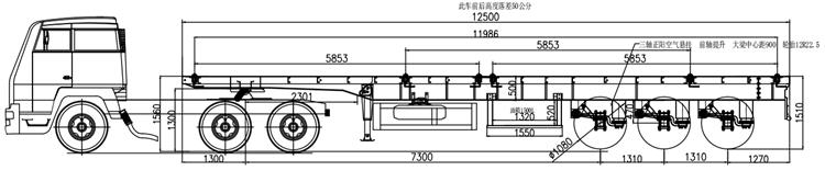 Tri Axle 40 ft Flatbed Trailer for Sale in Tanzania
