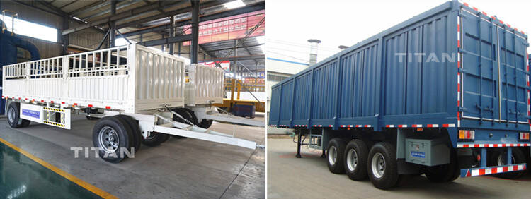 Fence full trailer VS van semi trailer