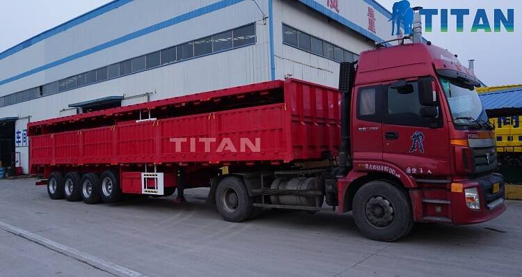 Dropside trailer | Side Wall Cargo Trailer For Sale-TITAN Vehice