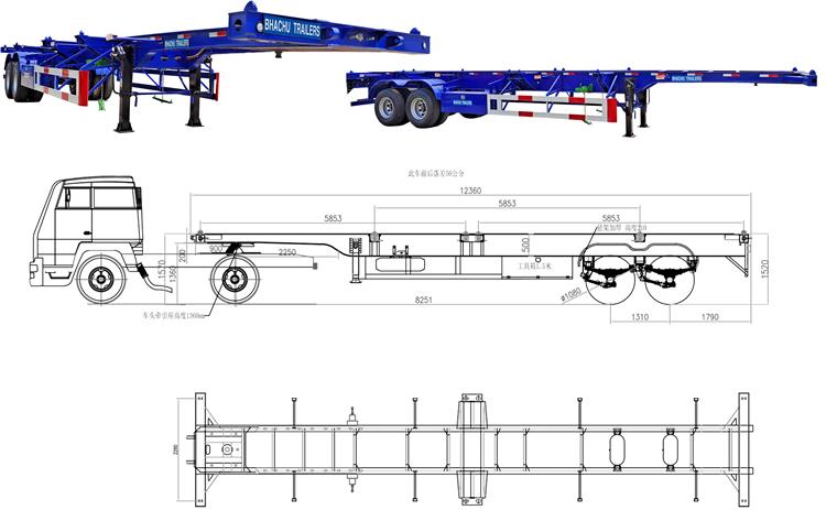 Advantage of 40 ft Container Chassis for Sale