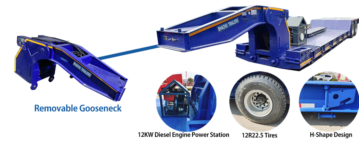 What Is The Difference Between Removable Gooseneck Trailer And Low Bed Trailer?